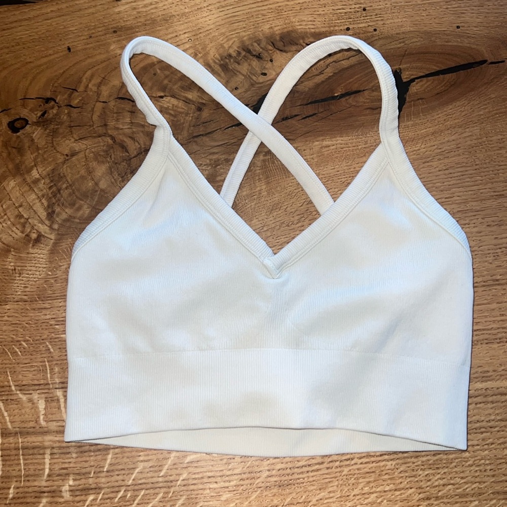 Alo cream bra